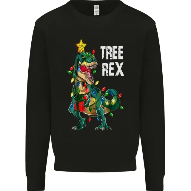 Felpa maglione Tree Rex T-Rex divertente dinosauro di Natale