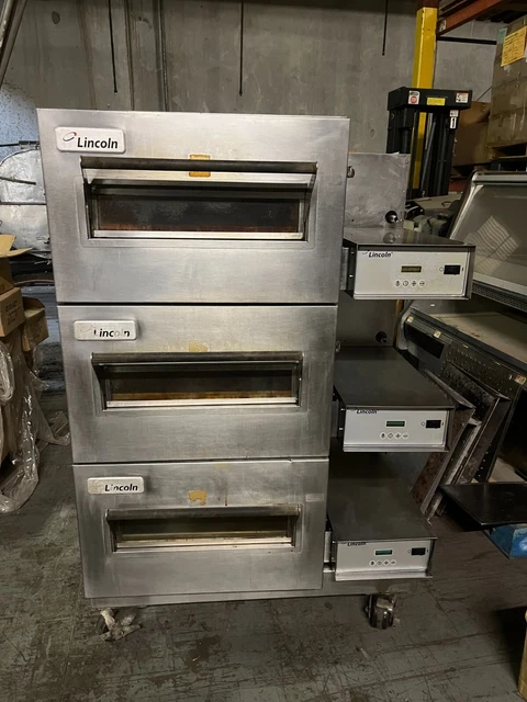 Lincoln Impinger 1132-000-U Triple Stack Electric Conveyor Pizza Oven