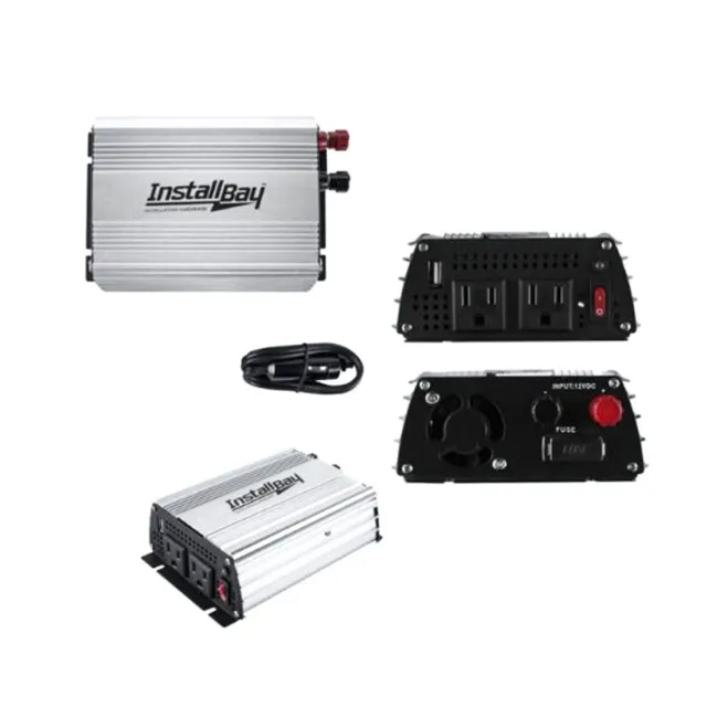 400W Power Inverter DC 12V，Output 110V-120V AC Car Inverter with USB Car Adapter