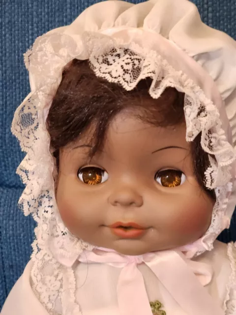 Vintage - Horsman - African American Baby Doll - 15"  1971
