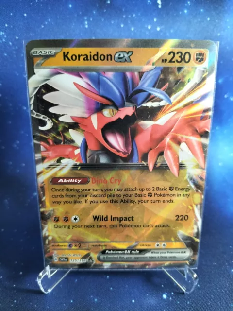 Pokemon TCG Koraidon EX 125/198 - Scarlet & Violet Rare Holo