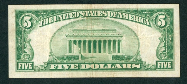 $5 1934 LGS LIME ((LIGHT GREEN SEAL)) Federal Reserve Note CURRENCY AUCTIONS 3