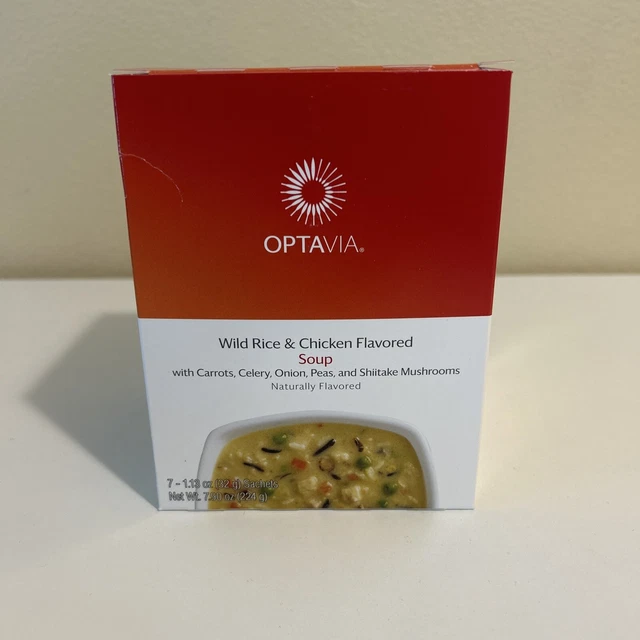 Mezcla de sopa silvestre de arroz y pollo OPTAVIA 7 combustibles CADUCADA 12/14/2022