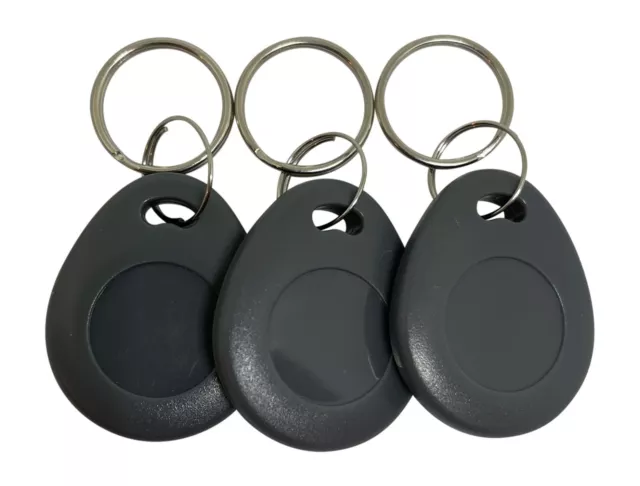 100 AWID 26 Bit Format Compatible Thick Grey Key Fobs