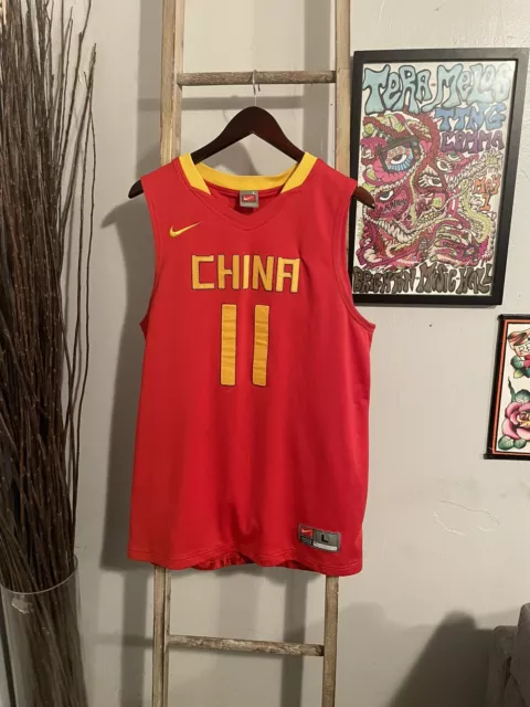 Nike China Team Home Yi Jianlian Basketball Jersey White CD9485-102 US XXL