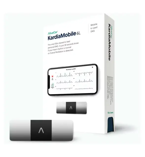 AliveCor KardiaMobile - 6L persönliches EKG (EKG) & Herzmonitor, FDA & SCHÖN *NEU*