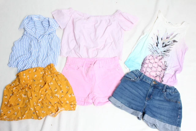 H&M Primark Girls Kids Youths Clothig Bundle X6 - Size Age 9-10 Years Mr35