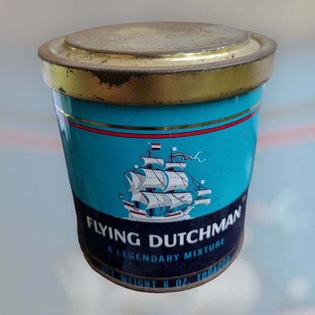 VINTAGE FLYING DUTCHMAN Tobacco Tin With Lid, 6 oz., Empty $11.98