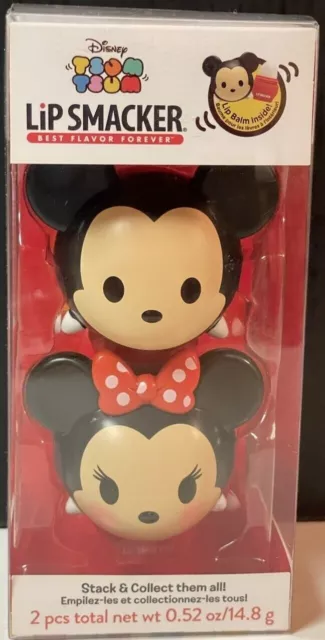 Lip Smacker Disney Tsum Tsum Lip Balm Mickey And Minnie Brand New Factory Sealed