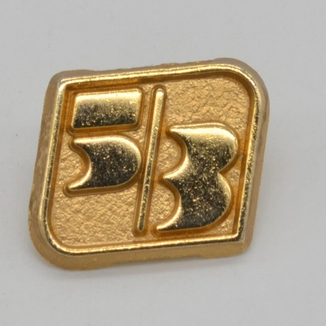 Fifth Third Bank Employee Pin 5/3  5th/3rd Staff Vintage Gold Tone Pinback Y107