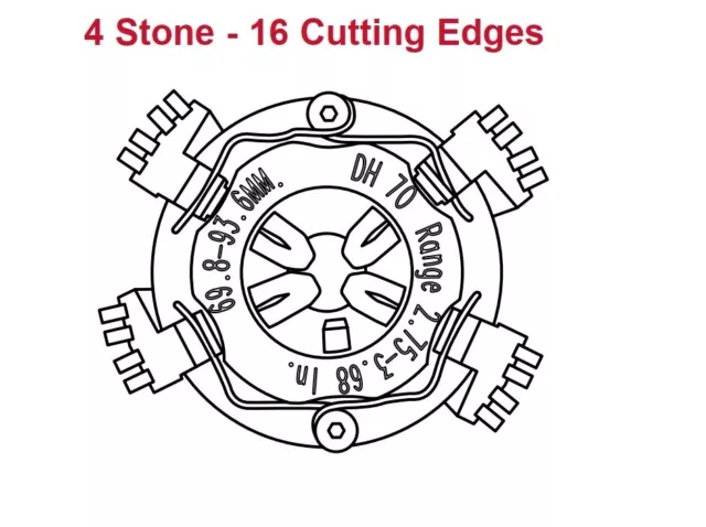 4.31-4.62" CBN Sunnen DH4S-6 NMG grit 600 honing stones for DH head set 4