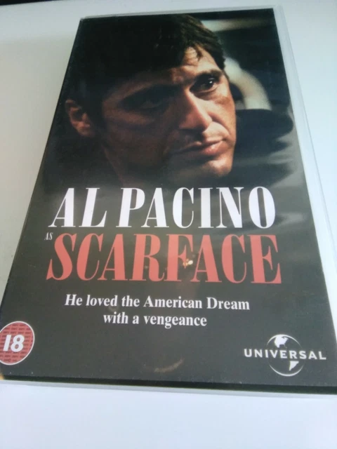 SCARFACE - VHS - 1999 - Al Pacino - Cert 18 £3.99 - PicClick UK