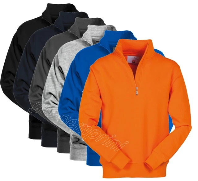 Felpa Mezza Zip Cerniera Corta Payper Canada Maglia In Cotone Uomo