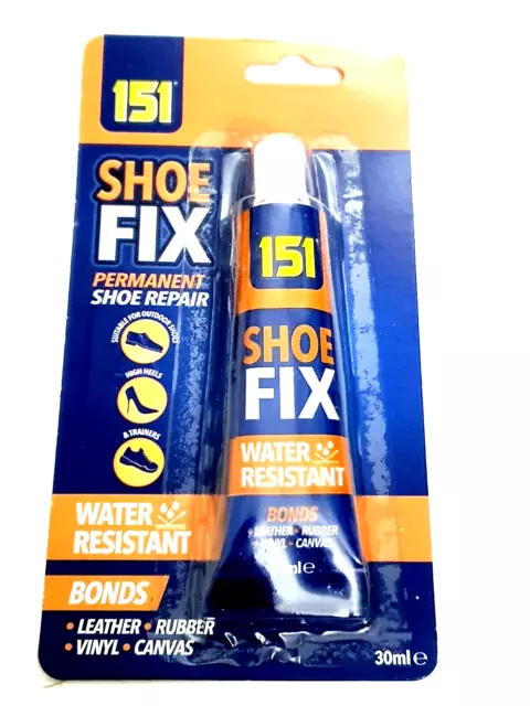 151 SHOE Fix Repair GLUE Leather Rubber Vinyl Adhesive Waterproof Bond 30ml