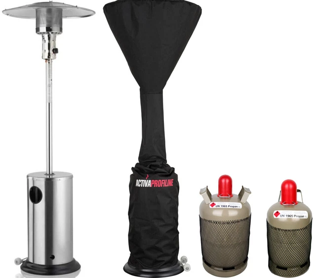 Activa Brolly Eco Plus Heizpilz Terrassenheizstrahler Abdeckhaube Gasflasche