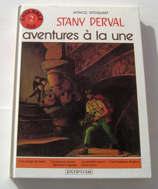 STANY DERVAL . Aventures à la une . MITACQ , STOQUART. BD EO DUPUIS