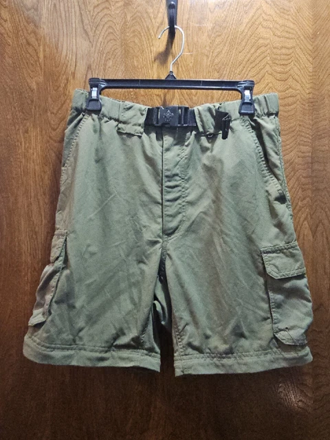 Boy Scouts of America BSA Men Green Switchback SHORTS ONLY Uniform Small 30"