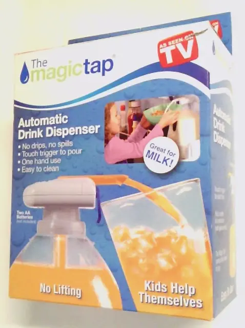 The Magic Tap~Automatic Drink Dispenser~Great 4 Kids~New~Includes 2 NewBatteries
