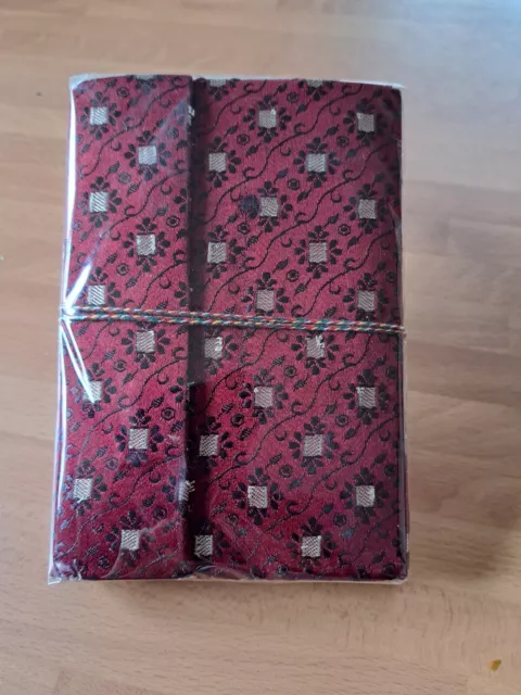 Sari Covered Diary, Journal, Notebook, Handmade India, Blank Khadda Paper