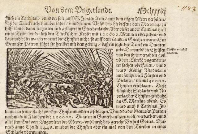 Ungarn Hungary Magyarorszag Cosmographia woodcut Holzschnitt S. Münster 1570