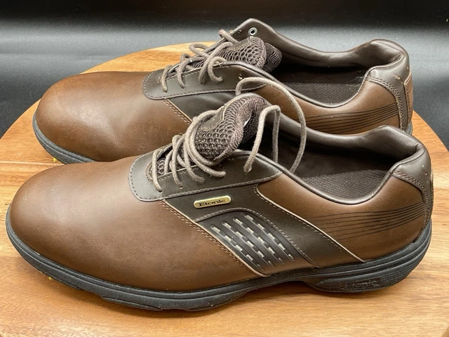 Etonic Vtg Mens Brown Leather Kiltie Golf Shoes USA L116093 10 M Classic‎ Spikes Etonic Vtg Mens Brown Leather Kiltie Golf Shoes USA L116093  main image 4
