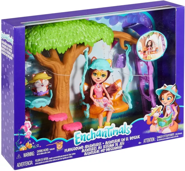 Enchantimals Playground Adventures Playset with Felicity Fox Doll FRH45 NEW