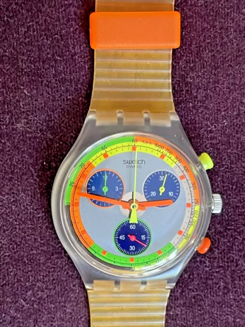 Swatch Watch Sck104 "Jelly Stag" Chronograph  1993 Original Very Rare