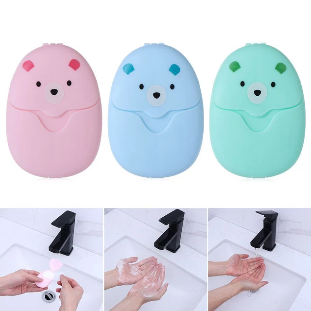 Jabón desechable de viaje para lavar las manos papel jabón escamas piezas de jabón