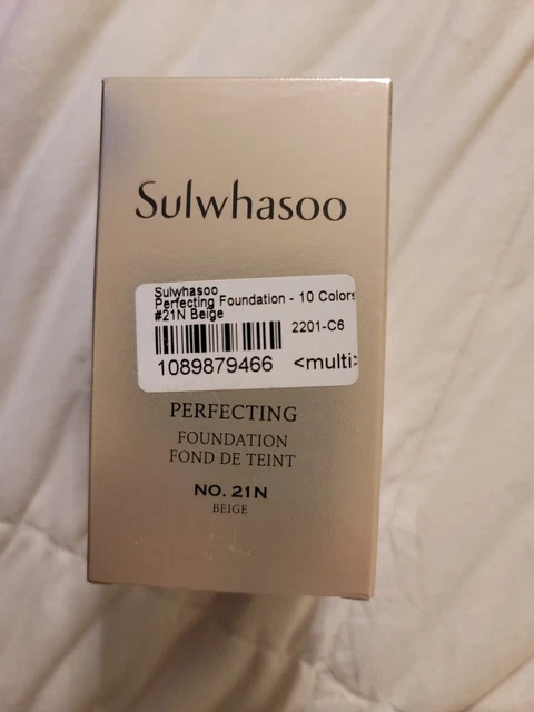 NIB US SELLER Sulwhasoo Perfecting Foundation NO 21 N EXP 2024