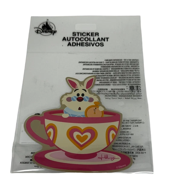 DISNEY ALICE IN Wonderland White Rabbit in Teacup Tech Sticker by ...