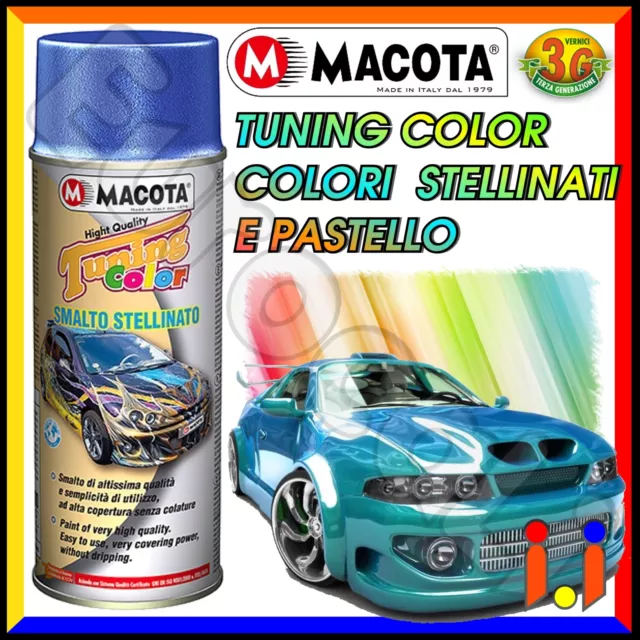 MACOTA Tuning Vernice Spray Stellinata Pastello 400ml Smalto Acrilico NON COLA