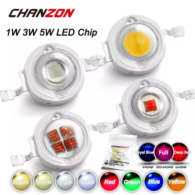 COB LED Light 1W 3W 5W 7W Chip With High Power Beads White Light Warm Whit  042