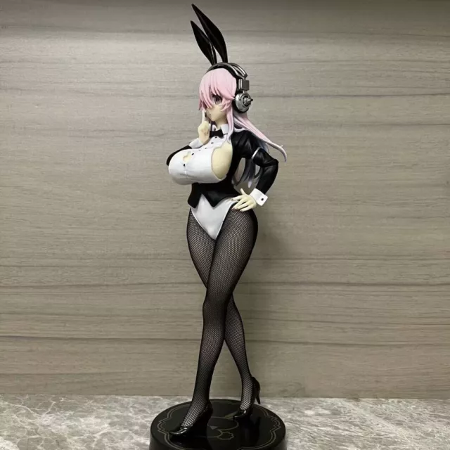 No box New Sexy 1/7 Anime Bunny Girl Sonico Figures PVC Statue Toy Gift 12in