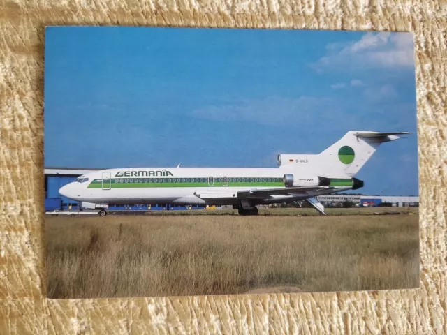 Germania Boeing 727-89.Vtg Aircraft Postcard*P47
