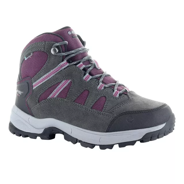 Hi-Tec Womens Bandera Lite Waterproof Walking Boots (Charcoal/Amaranth)