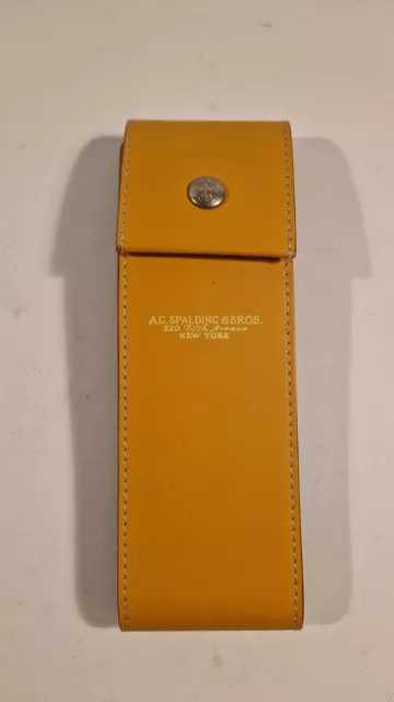 Astuccio A.G. Spalding&Bros Giallo nuovo una penna a sfera + portamine