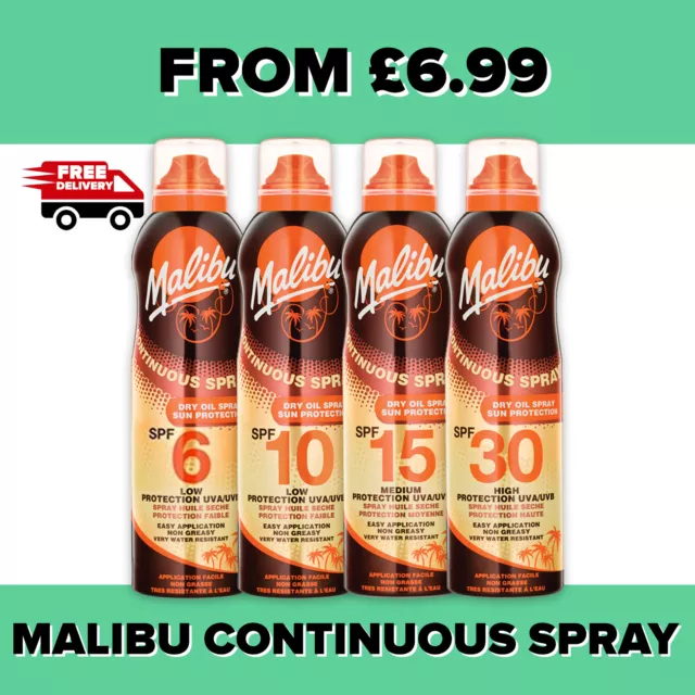 Malibu Continuous Dry Oil Sprays 175ml, Malibu Continuous Lotion Ölspray 175ml