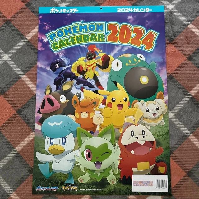 POKEMON 2025 CALENDAR Wall Hanging A2 size CL010 Shogakukan Shueisha