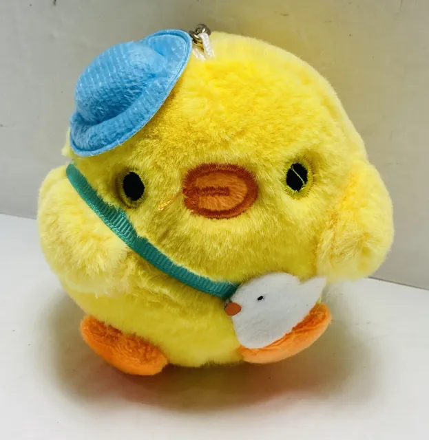 1Pc Cute Little Yellow Chicken Pendant Plush Toy Doll Bag Pendant Keychain Do AG