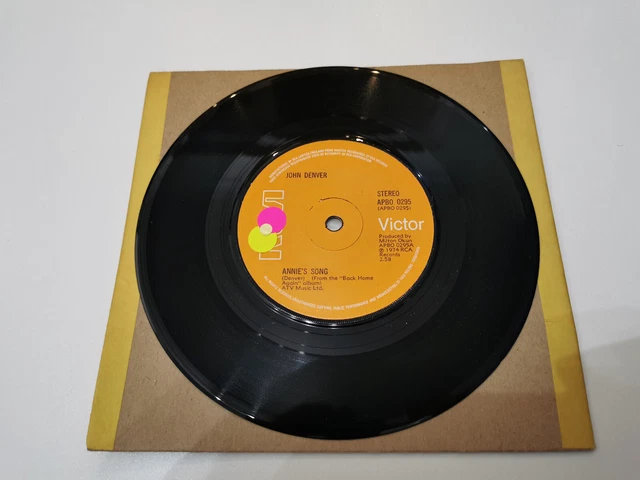 john denver annies song 7" vinyl record very good condition