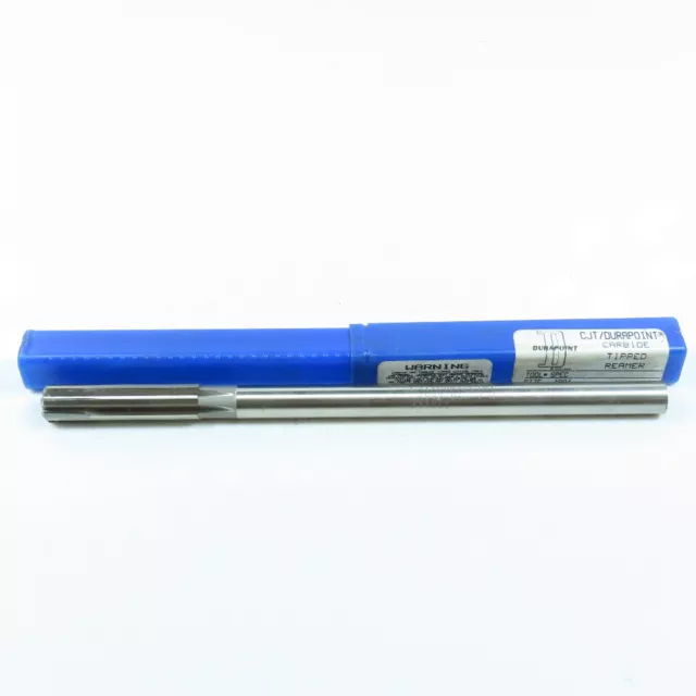 CJT Durapoint .4984" Straight 6 Flute Chucking Reamer Shank 8" OAL