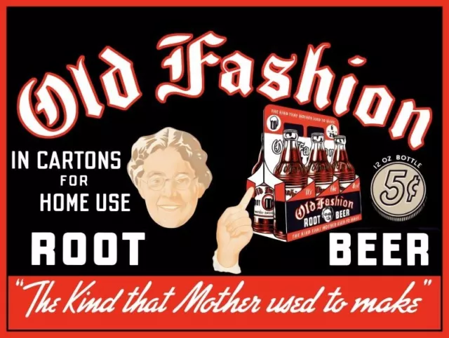Old Fashion Root Beer, Like Mother Made, NEW METAL SIGN: 9x12" & Free Shipping