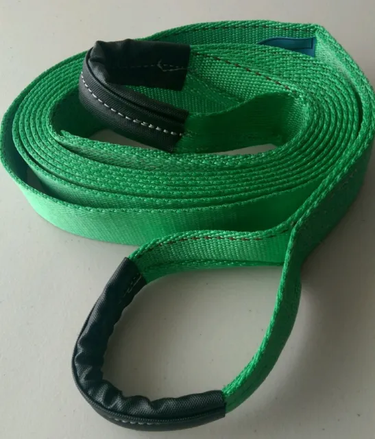 New Heavy Duty 5M 4X4 Off Road Recovery Winch Tow Towing Rope Strap Strop 7 Ton