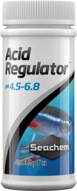 Seachem Acid Regulator 50 Grs Ajusta Ph A Rango Acido Peces Neon Tetras Acuario