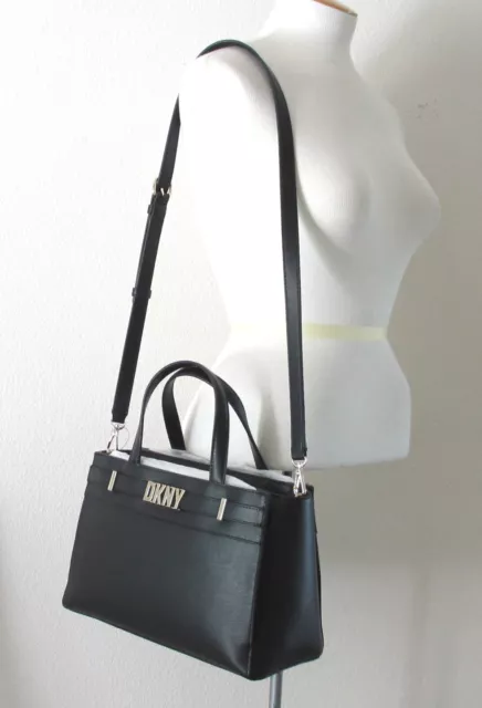 DKNY BECKETT SATCHEL SUTT Top Handle Crossbody Shoulder Bag Black $228 ...