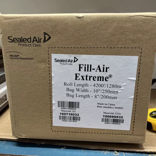 SEALED AIR 100699532 Fill Air Extreme Inflatable Packaging 4200' X 10 X 8 New
