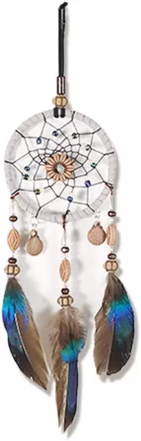 Acchiappasogni Indiano Mystic Fatto a Mano Dreamcatcher Ciondolo Auto Piume Deco