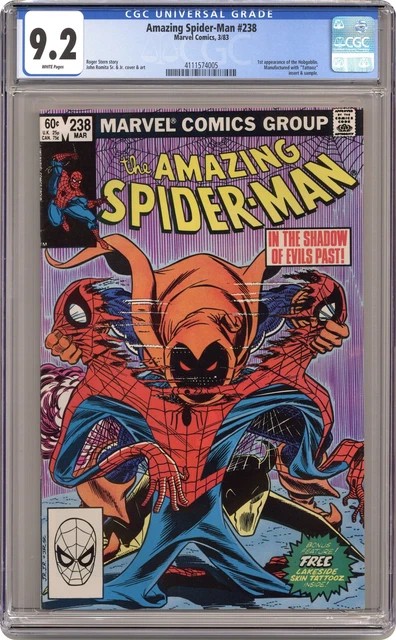 Amazing Spider-Man #238A Tattooz Included CGC 9.2 1983 4111574005 1st Hobgoblin