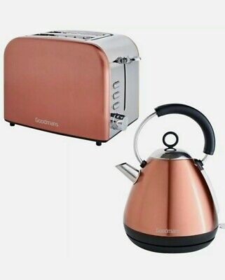 Copper must have for the modern kitchen. New Goodmans Copper Kettle & Toaster Breakfast Set 
