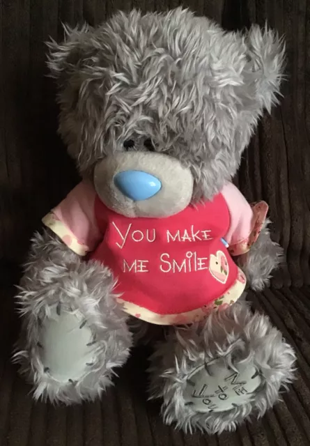 Me to You Tatty Teddy Bear “You Make Me Smile” T-Shirt Plush Soft Toy 10”